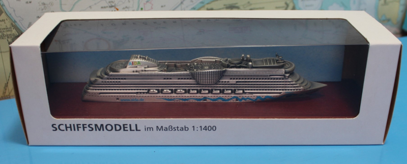 Cruise ship "AIDAdiva" Sphinx-Klasse grey version (1 p.) GER 2007 in 1:1400